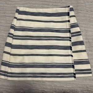 LOFT Blue/White Wrap Skirt